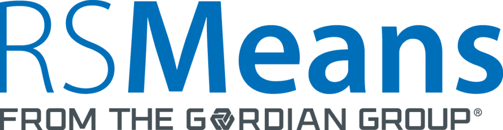 RSMeans from The Gordian Group logo. Construction cost data.