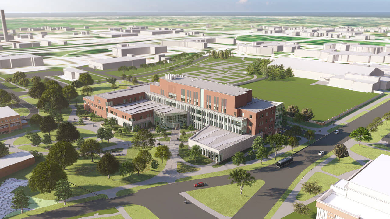 MSU building rendering, Barton Malow construction project.